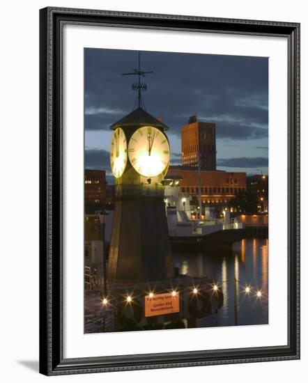 Waterfont Area with Aker Brygge, Oslo Norway-Russell Young-Framed Photographic Print