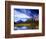 Waterfowl Lake and Rugged Rocky Mountains, Banff National Park, Alberta, Canada-Janis Miglavs-Framed Photographic Print