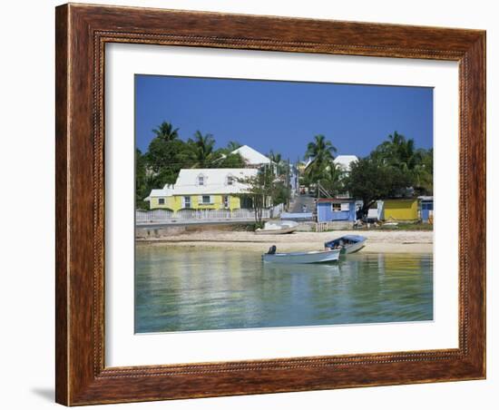 Waterfront and Beach, Dunmore Town, Harbour Island, Bahamas, West Indies, Central America-Lightfoot Jeremy-Framed Photographic Print