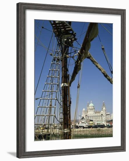 Waterfront and Dock Board Offices, Liverpool, Merseyside, England, United Kingdom, Europe-Scholey Peter-Framed Photographic Print