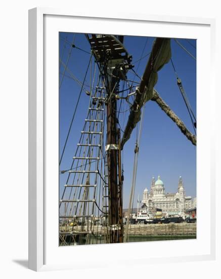 Waterfront and Dock Board Offices, Liverpool, Merseyside, England, United Kingdom, Europe-Scholey Peter-Framed Photographic Print