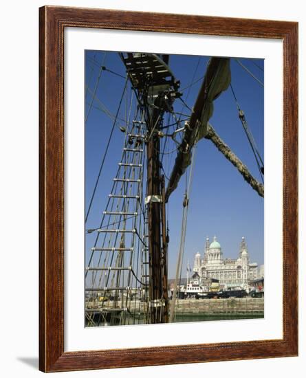 Waterfront and Dock Board Offices, Liverpool, Merseyside, England, United Kingdom, Europe-Scholey Peter-Framed Photographic Print