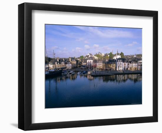 Waterfront and Port Area of Saint Goustan (St. Goustan), Town of Auray, Brittany, France-J P De Manne-Framed Photographic Print