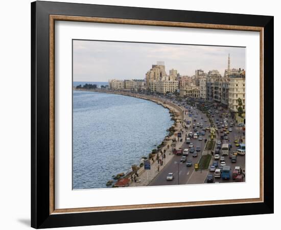 Waterfront and Sharia 26th July, Alexandria, Egypt, North Africa, Africa-Schlenker Jochen-Framed Photographic Print