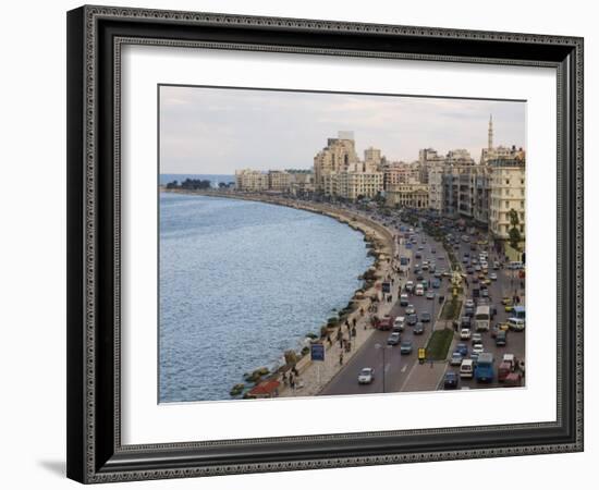 Waterfront and Sharia 26th July, Alexandria, Egypt, North Africa, Africa-Schlenker Jochen-Framed Photographic Print