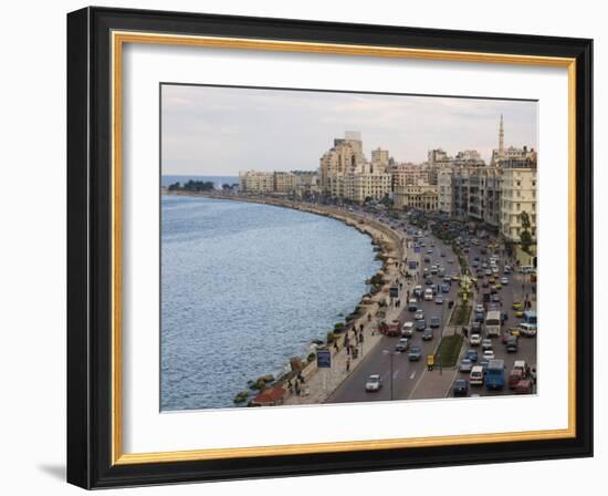 Waterfront and Sharia 26th July, Alexandria, Egypt, North Africa, Africa-Schlenker Jochen-Framed Photographic Print