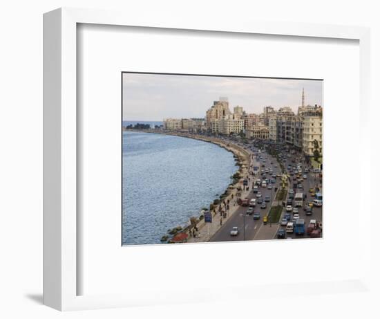 Waterfront and Sharia 26th July, Alexandria, Egypt, North Africa, Africa-Schlenker Jochen-Framed Photographic Print