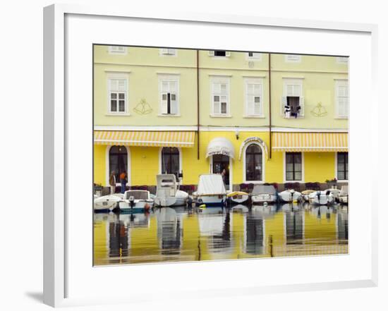 Waterfront at Cres, Cres Island, Croatia-Russell Young-Framed Photographic Print