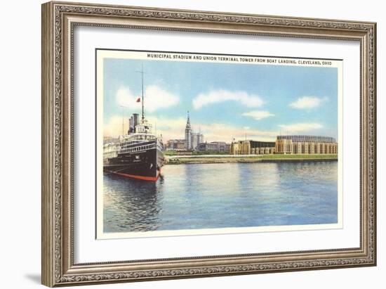 Waterfront, Cleveland, Ohio-null-Framed Art Print