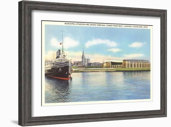 Waterfront, Cleveland, Ohio-null-Framed Art Print