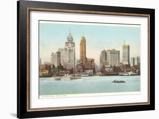 Waterfront, Detroit, Michigan-null-Framed Art Print