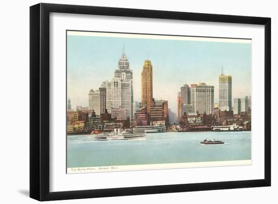 Waterfront, Detroit, Michigan-null-Framed Art Print