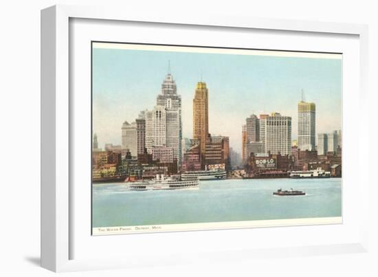 Waterfront, Detroit, Michigan-null-Framed Art Print