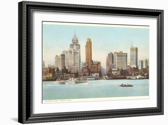 Waterfront, Detroit, Michigan-null-Framed Art Print