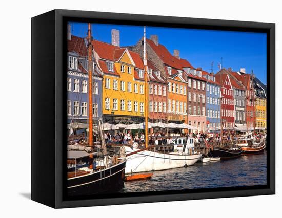 Waterfront District, Nyhavn, Copenhagen, Denmark, Scandinavia, Europe-Gavin Hellier-Framed Premier Image Canvas