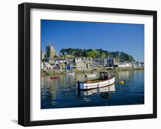 Waterfront, Fowey, Cornwall, England, UK, Europe-Julia Bayne-Framed Photographic Print