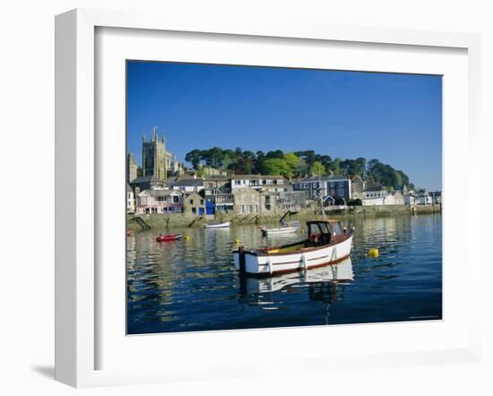 Waterfront, Fowey, Cornwall, England, UK, Europe-Julia Bayne-Framed Photographic Print