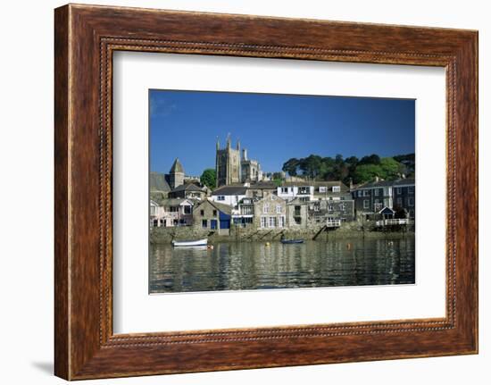 Waterfront, Fowey, Cornwall, England, United Kingdom-Julia Bayne-Framed Photographic Print