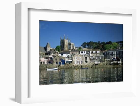 Waterfront, Fowey, Cornwall, England, United Kingdom-Julia Bayne-Framed Photographic Print