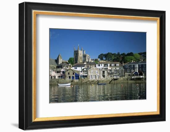 Waterfront, Fowey, Cornwall, England, United Kingdom-Julia Bayne-Framed Photographic Print