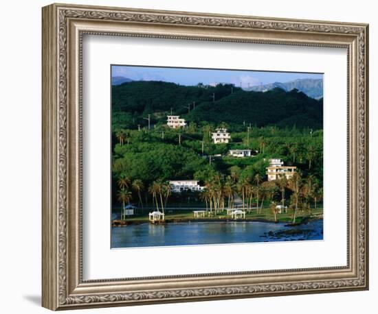 Waterfront Houses, Inarajan, Guam-John Elk III-Framed Photographic Print