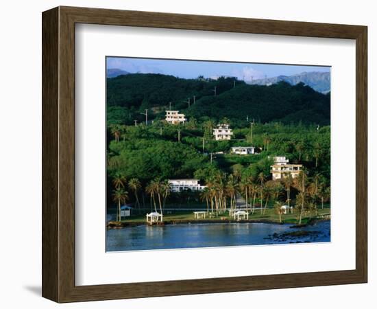 Waterfront Houses, Inarajan, Guam-John Elk III-Framed Photographic Print