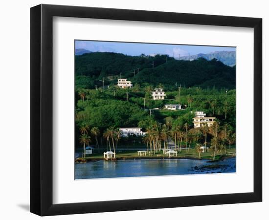 Waterfront Houses, Inarajan, Guam-John Elk III-Framed Photographic Print
