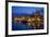 Waterfront Lit Up at Dusk, Trogir, UNESCO World Heritage Site, Dalmatian Coast, Croatia, Europe-John Miller-Framed Photographic Print