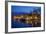 Waterfront Lit Up at Dusk, Trogir, UNESCO World Heritage Site, Dalmatian Coast, Croatia, Europe-John Miller-Framed Photographic Print