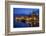 Waterfront Lit Up at Dusk, Trogir, UNESCO World Heritage Site, Dalmatian Coast, Croatia, Europe-John Miller-Framed Photographic Print