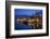 Waterfront Lit Up at Dusk, Trogir, UNESCO World Heritage Site, Dalmatian Coast, Croatia, Europe-John Miller-Framed Photographic Print