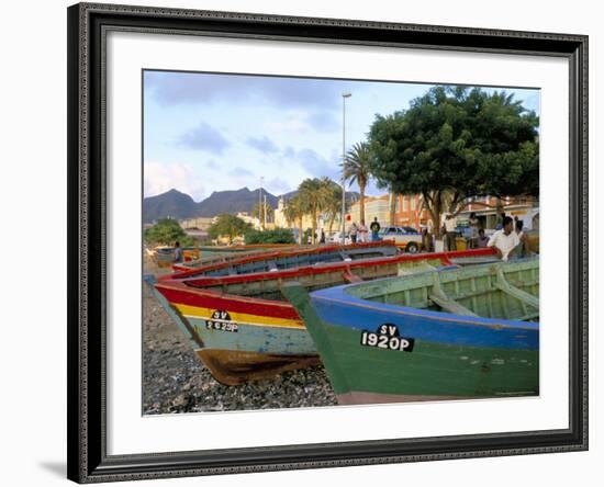 Waterfront, Mindelo, Island of Sao Vicente, Cape Verde Islands, Africa-Bruno Barbier-Framed Photographic Print