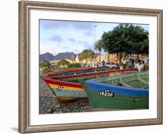 Waterfront, Mindelo, Island of Sao Vicente, Cape Verde Islands, Africa-Bruno Barbier-Framed Photographic Print