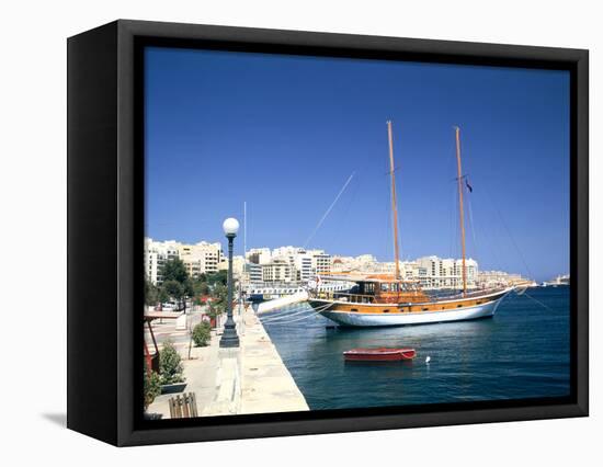 Waterfront of Sliema, Malta-Peter Thompson-Framed Premier Image Canvas