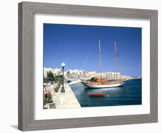 Waterfront of Sliema, Malta-Peter Thompson-Framed Photographic Print