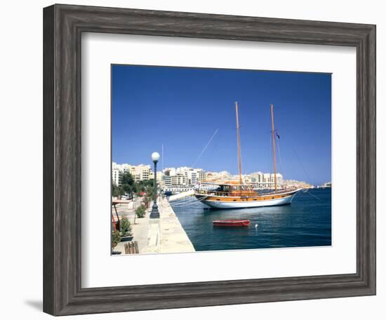 Waterfront of Sliema, Malta-Peter Thompson-Framed Photographic Print