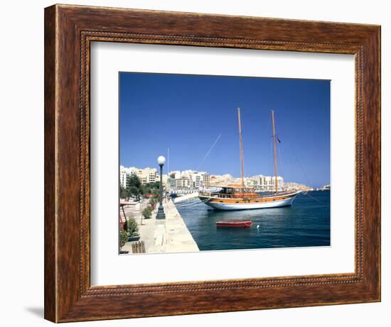 Waterfront of Sliema, Malta-Peter Thompson-Framed Photographic Print