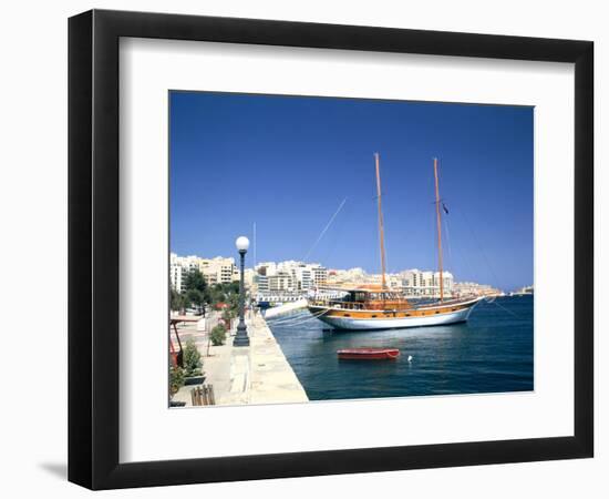 Waterfront of Sliema, Malta-Peter Thompson-Framed Photographic Print