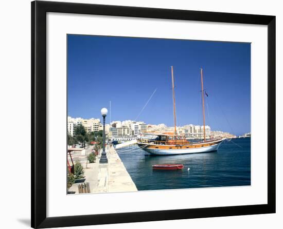 Waterfront of Sliema, Malta-Peter Thompson-Framed Photographic Print