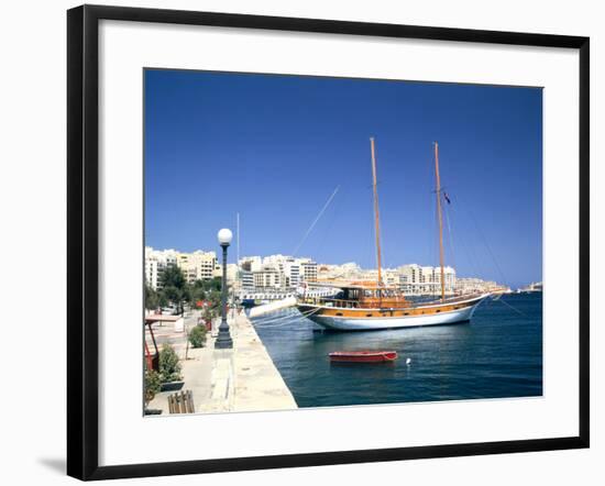 Waterfront of Sliema, Malta-Peter Thompson-Framed Photographic Print