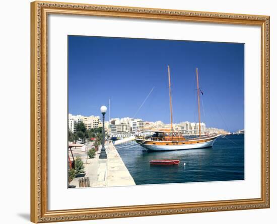 Waterfront of Sliema, Malta-Peter Thompson-Framed Photographic Print