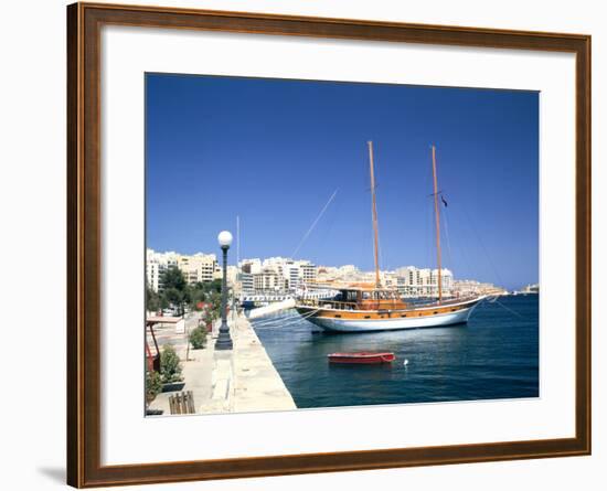 Waterfront of Sliema, Malta-Peter Thompson-Framed Photographic Print