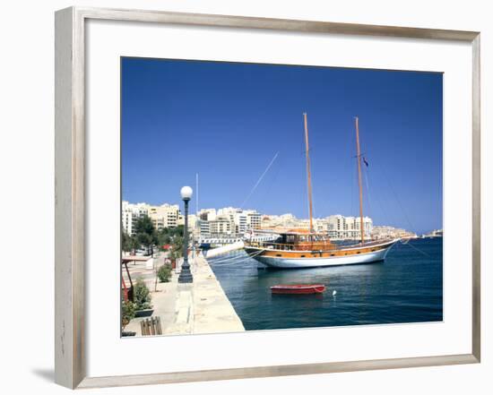 Waterfront of Sliema, Malta-Peter Thompson-Framed Photographic Print