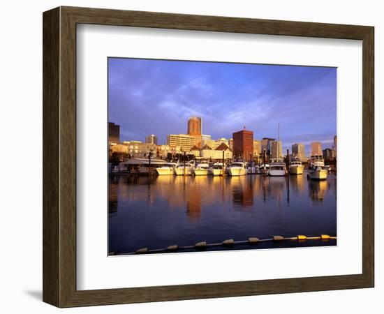 Waterfront of the Willamette River, Portland, Oregon, USA-Janis Miglavs-Framed Photographic Print