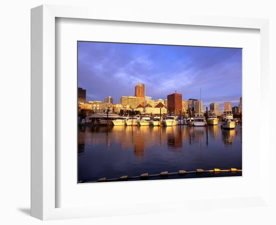 Waterfront of the Willamette River, Portland, Oregon, USA-Janis Miglavs-Framed Photographic Print