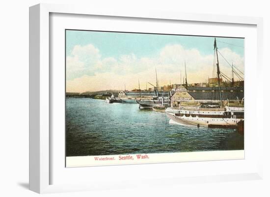 Waterfront, Seattle, Washington-null-Framed Art Print