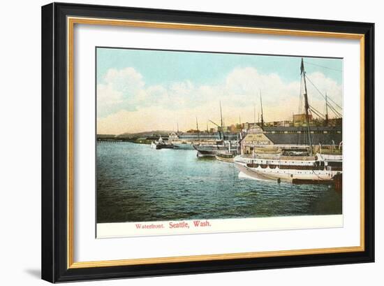 Waterfront, Seattle, Washington-null-Framed Art Print