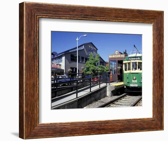 Waterfront Streetcar, Seattle, Washington, USA-Jamie & Judy Wild-Framed Photographic Print