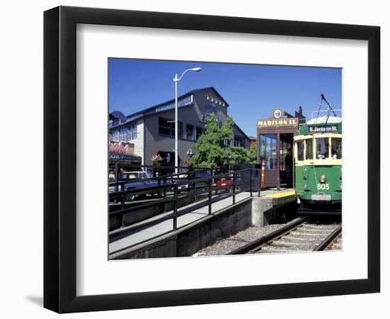 Waterfront Streetcar, Seattle, Washington, USA-Jamie & Judy Wild-Framed Photographic Print
