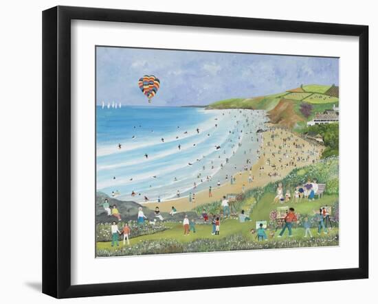 Watergate Bay, Cornwall-Judy Joel-Framed Giclee Print